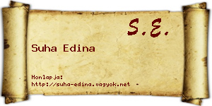 Suha Edina névjegykártya